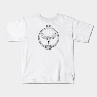 Peru Maine Moose Kids T-Shirt